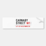 CARNABY STREET  Bumper Stickers