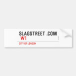 SLAGSTREET .com   Bumper Stickers