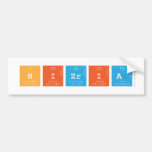 hizria  Bumper Stickers