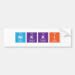 Nikki  Bumper Stickers