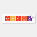 henrik  Bumper Stickers