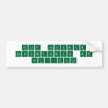 Feliz navidad 
 Laboratorio de
  química   Bumper Stickers