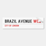 Brazil Avenue  Bumper Stickers