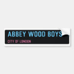 abbey wood boys   Bumper Stickers
