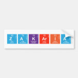 Zakaria  Bumper Stickers