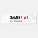 SAMEER  Bumper Stickers