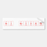 Sri krishna  Bumper Stickers