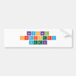 National 
 Chemistry
 Week  Bumper Stickers