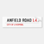 Anfield road  Bumper Stickers