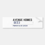 Avenue Homes   Bumper Stickers