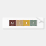 ASHIK  Bumper Stickers