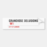 Grandiose Delusions   Bumper Stickers