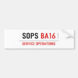 SOPS  Bumper Stickers