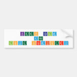 keep calm 
 and 
 love chemistry  Bumper Stickers