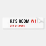 RJ’s Room  Bumper Stickers