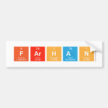 Farhan  Bumper Stickers