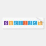 Khairiyah  Bumper Stickers