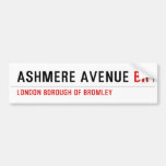 ASHMERE AVENUE  Bumper Stickers