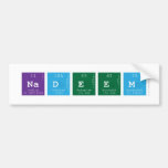 NADEEM  Bumper Stickers