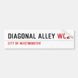 Diagonal Alley  Bumper Stickers