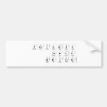 Periodic
 Table
 Writer  Bumper Stickers