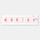 Materials  Bumper Stickers