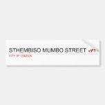 Sthembiso mumbo street  Bumper Stickers
