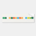 the periodic table  Bumper Stickers
