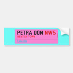 petra don  Bumper Stickers