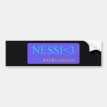 nessi<3  Bumper Stickers