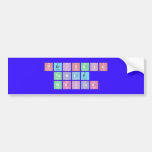 Periodic
 Table
 Writer  Bumper Stickers