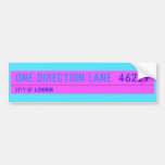 One Direction Lane   Bumper Stickers