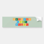Periodic
 Table
 Writer  Bumper Stickers