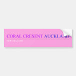 coral cresent  Bumper Stickers