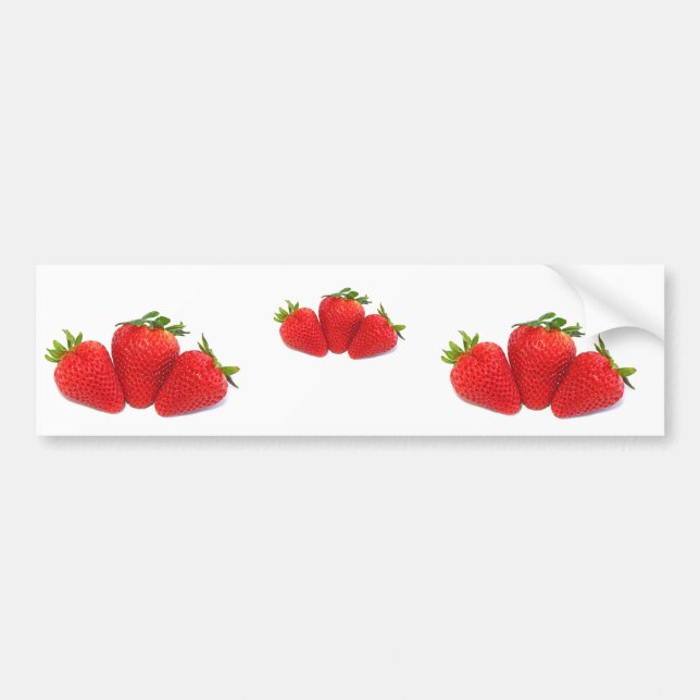Bumper stickers with strawberries (Front)