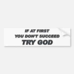 Bumper Stiker With Christian Quote Sticker
