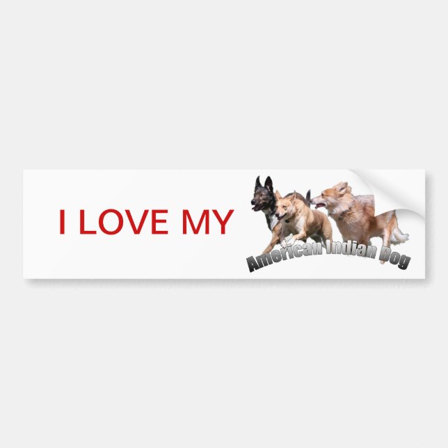 bumpersticker aidog bumper sticker (Front)