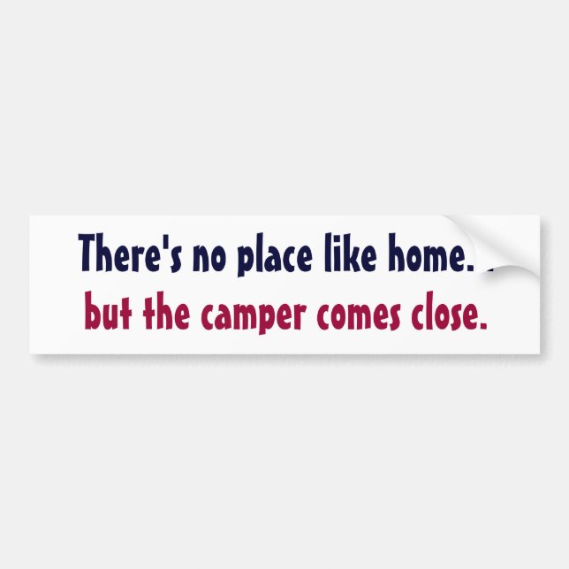 Bumpersticker for camper bumper sticker (Front)
