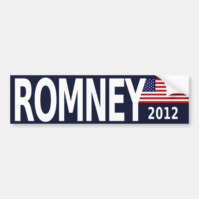 bumpersticker_romney_2012 bumper sticker (Front)