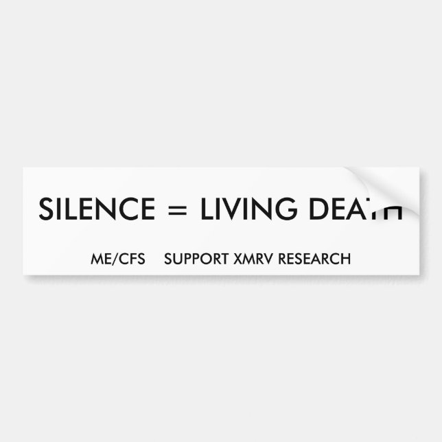 bumpersticker-silence bumper sticker (Front)