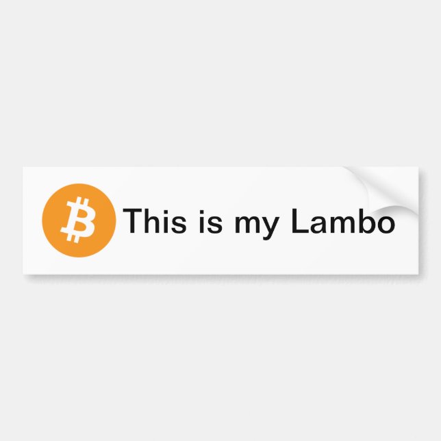 Bumpersticker - This is my Lambo Bumper Sticker (Front)