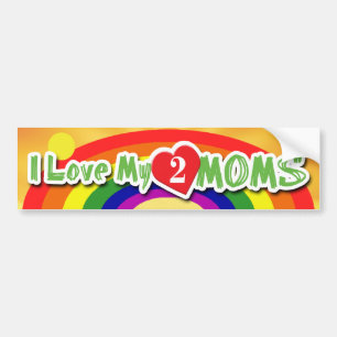 BUMPERSTICKERS - Luv 2 Moms Bumper Sticker