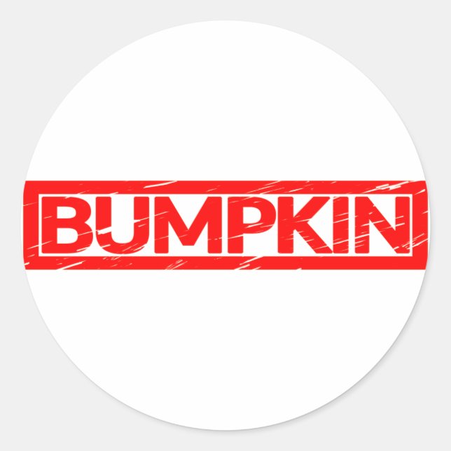 Bumpkin Stamp Classic Round Sticker (Front)