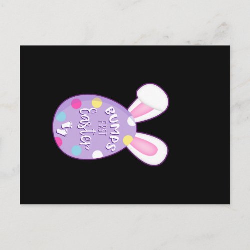 Bumps First Easter pregnancy Announcement Postcard