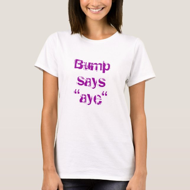 Bumps for change maternity T-shirt (Front)