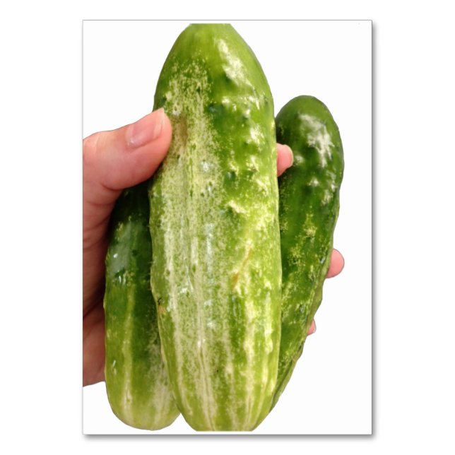 Bumpy Cucumbers, Adjective Reading Flashcards Table Number (Front)