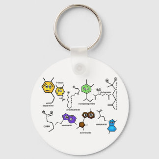 Bumpy Neurotransmitters Keychain