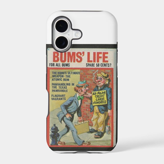 Bum's Lilfe wacky package Iphone Case (Back)