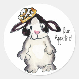 Bun Appetite- Cartoon Rabbit Sticker