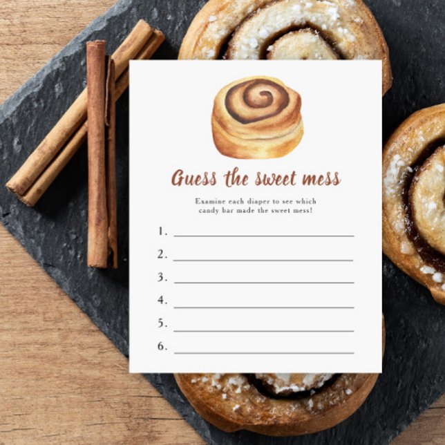 Bun Baby shower Guess the sweet mess game (Creator Uploaded)